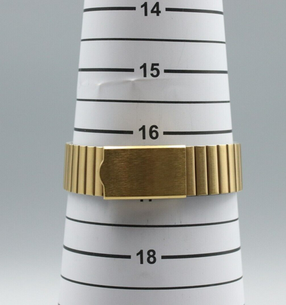 *MINT* Vintage SEIKO Dolce 7740-5000 Quartz Gold Dial Rectangle Mens Watch