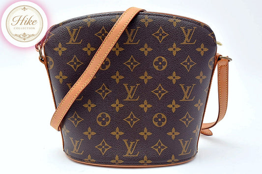 Louis Vuitton Drouot Monogram Brown Shoulder Bag M51290 Authentic Condition *SA*