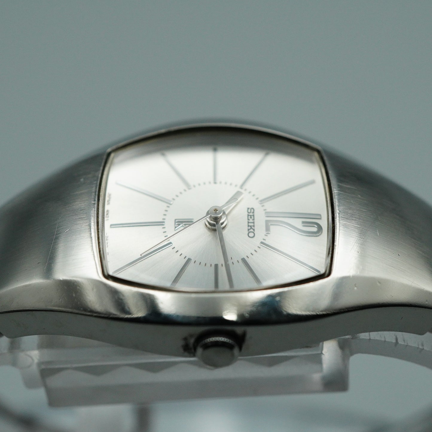 *N MINT* Vintage SEIKO 4N21-5460 Qz White Dial Square 24mm Women,Ladies Watch