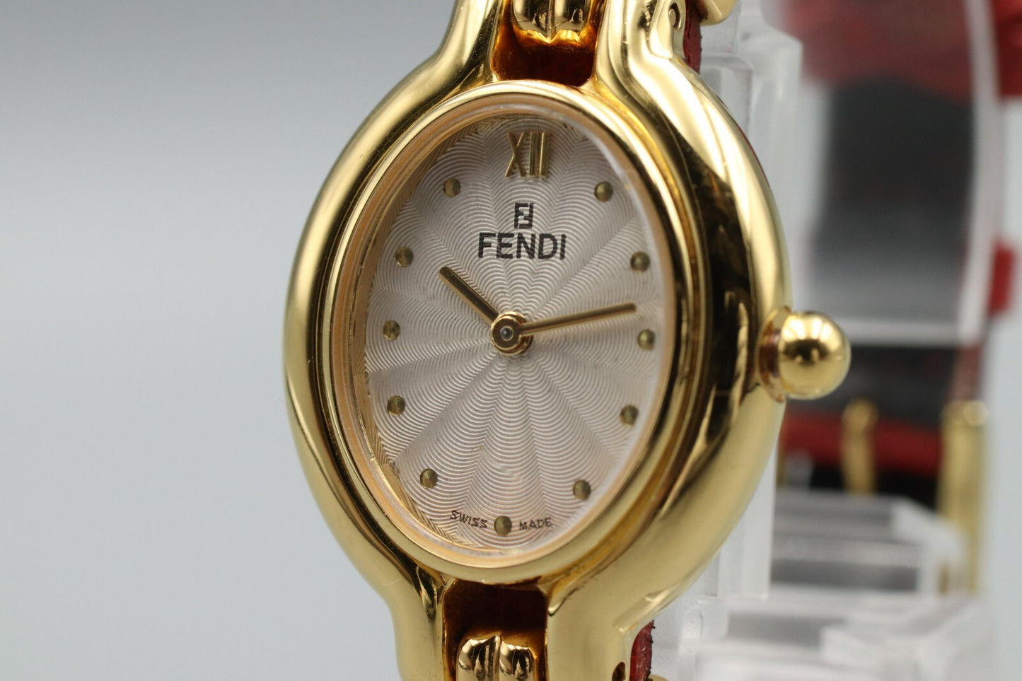 5 Collors [NEAR MINT in Box] FENDI 640L Change Belt Quartz Ladies Watch JAPAN