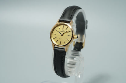 *N MINT* Vintage 1970s OMEGA De Ville Cal.625 Hand Wind Gold 20mm Women Watch
