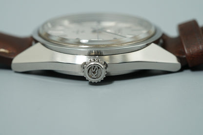 MINT Vintage 1970s SEIKO KS HI-BEAT 5625-7110 Auto Silver Round 36mm Mens Watch