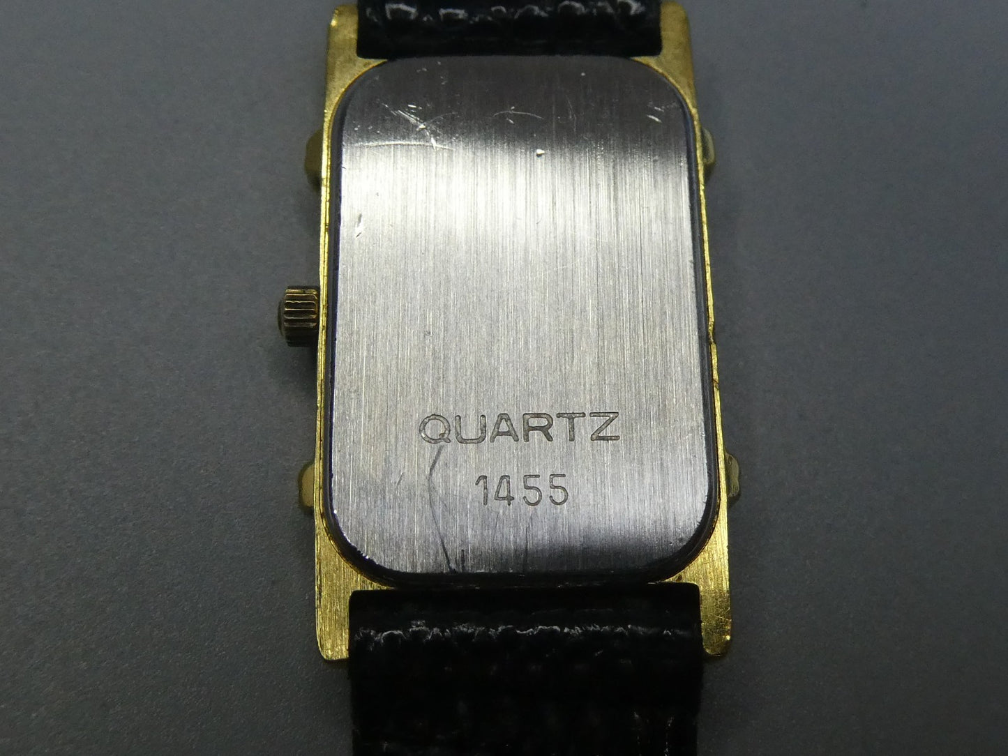 Vintage 1998 OMEGA De Ville Cal.1455  Qz White Dial Rectangle 16mm Women Watch