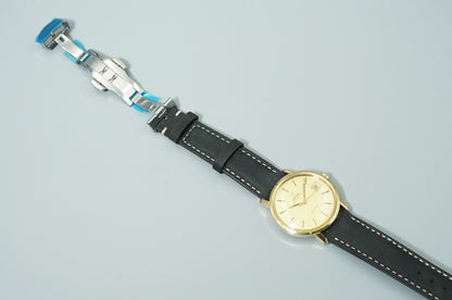 *N MINT* Vintage 1974 OMEGA De Ville Cal.1012 Automatic Gold 35mm Mens Watch