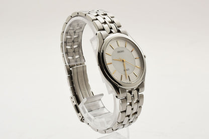 Near MINT Seiko Dolce 8J41-6030 silver Mens Vintage Watch From JAPAN