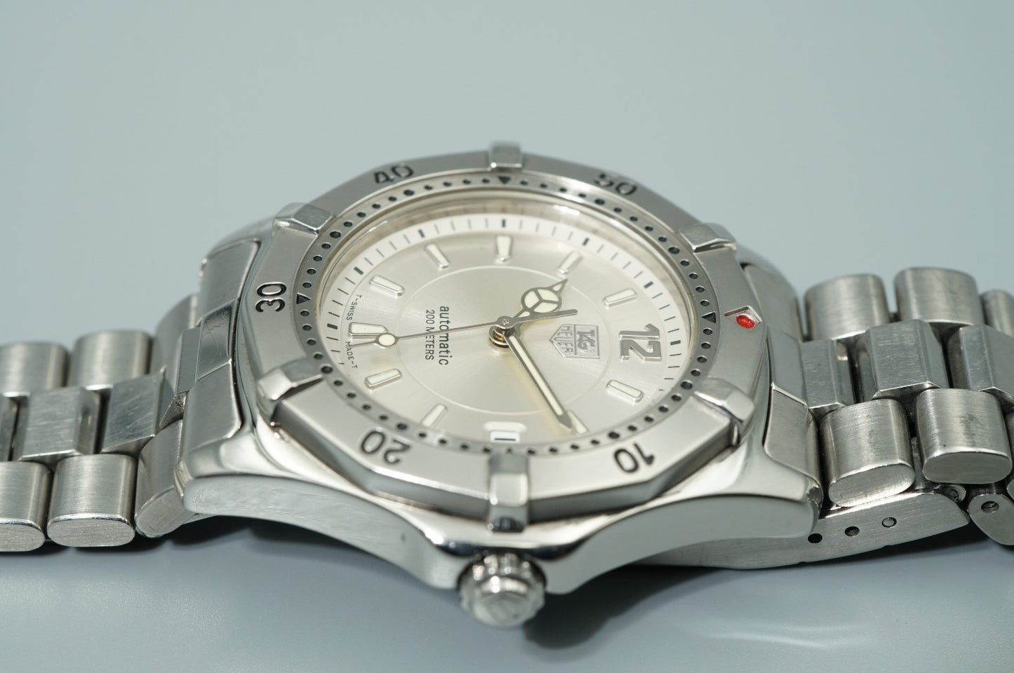 Vintage TAG HEUER 2000 Series Classic WK2116 Automa Silver 39mm Mens Watch