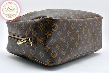 Louis Vuitton Deauville Monogram Brown Handbag M47270 Authentic Condition SA #39