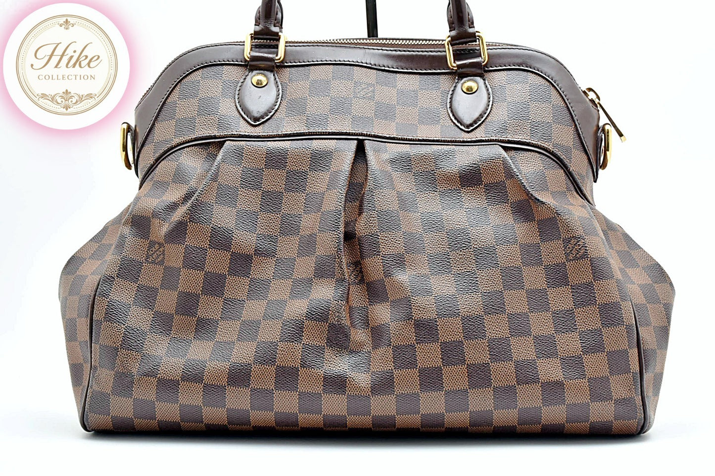 Louis Vuitton Trevi GM Damier Ebene Brown LV Handbag N51998 Ladies Authentic