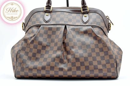 Louis Vuitton Trevi GM Damier Ebene Brown LV Handbag N51998 Ladies Authentic