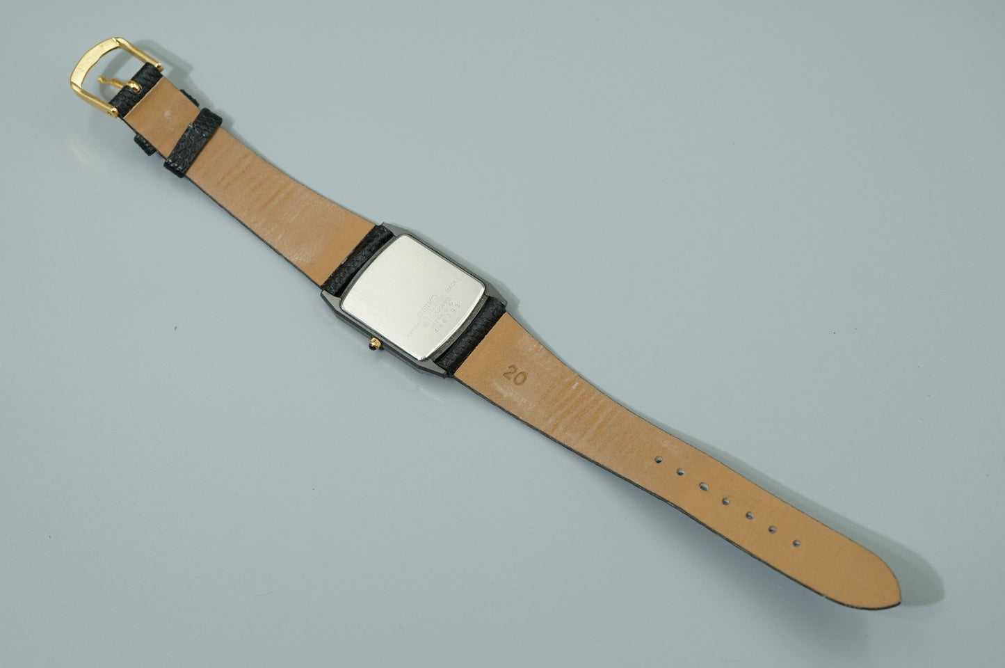 *MINT* Vintage 1977 SEIKO Dolce 9521-5200 Qz Black Rectangle 26mm Women Watch