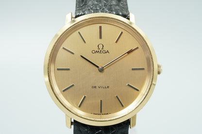 Vintage 1973 OMEGA De Ville Cal.625 Ref.111.0107 Hand Wind Gold 33mm Mens Watch