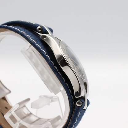 *N MINT* Vintage 1990s BAUME＆MERCIER GENEVE 65305 Qz Navy Round 24mm Women Watch
