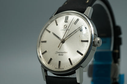 N MINT Vintage 1964 OMEGA Seamaster Cal.601 Hand Winding Silver 34mm Mens Watch