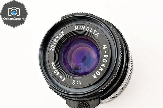 *Top MINT* MINOLTA M Rokkor 40mm F/2 Lens Leica M mount for CL CLE From JAPAN