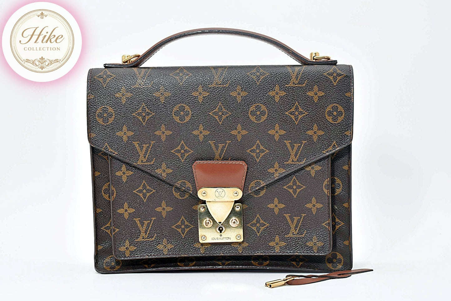 Louis Vuitton Monceau 28 Monogram Brown Handbag M51185  Ladies Authentic #B0003