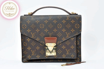 Louis Vuitton Monceau 28 Monogram Brown Handbag M51185  Ladies Authentic #B0003
