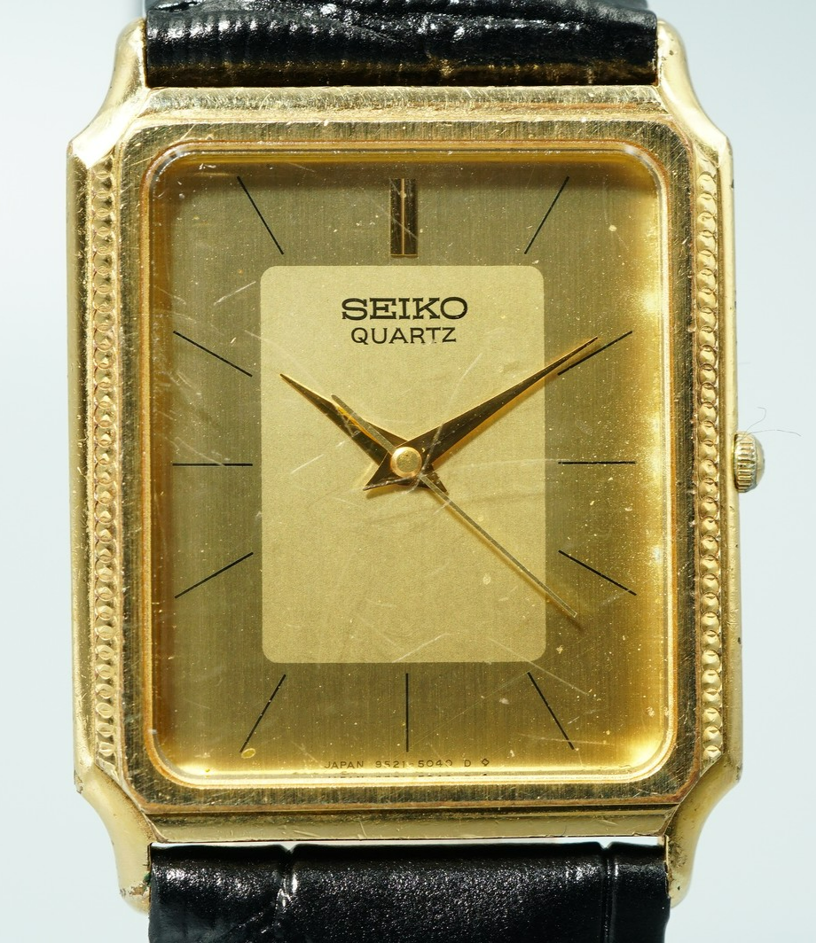 *Exc+5* Vintage 1994 SEIKO  5040 Quartz Gold Square 26mm Women,Ladies Watch