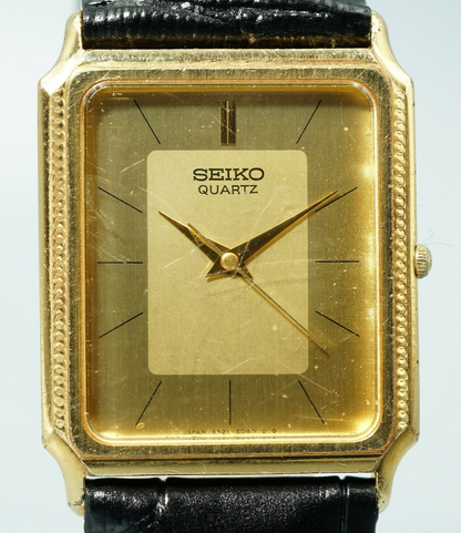 *Exc+5* Vintage 1994 SEIKO  5040 Quartz Gold Square 26mm Women,Ladies Watch