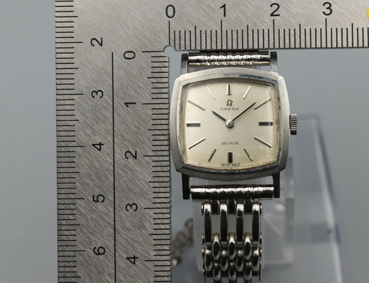 *Exc+4* Vintage 1967 OMEGA De Ville Cal.620 Hand Wind Silver 23mm Women Watch