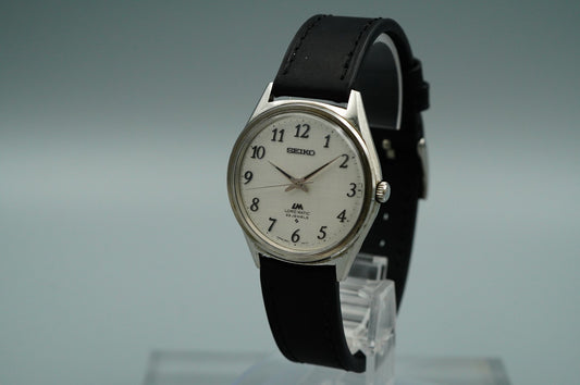 N MINT Vintage SEIKO LORD MATIC 5601-9000 Automatic Beige Round 36mm Mens Watch