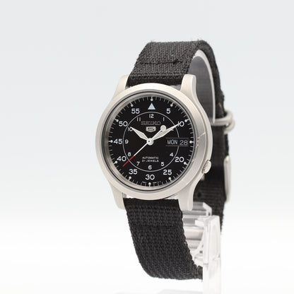 *Exc+5* SEIKO Seiko 5 7S26-02J0 Automatic Black Dial Day Date 38mm Mens Watch