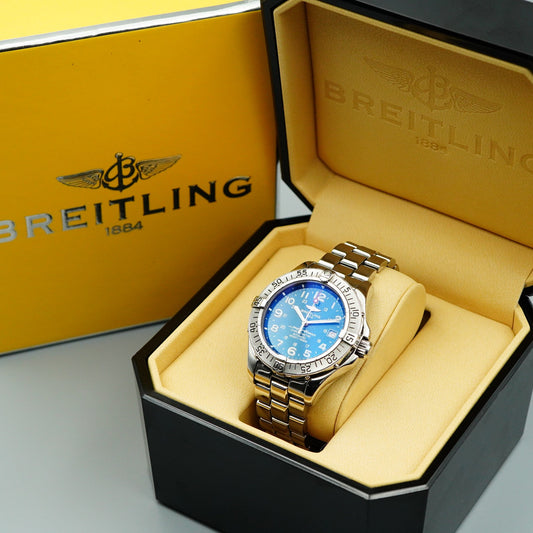 *Box & Paper* BREITLING Superocean A17360 Automatic Blue Dial 42mm Mens Watch