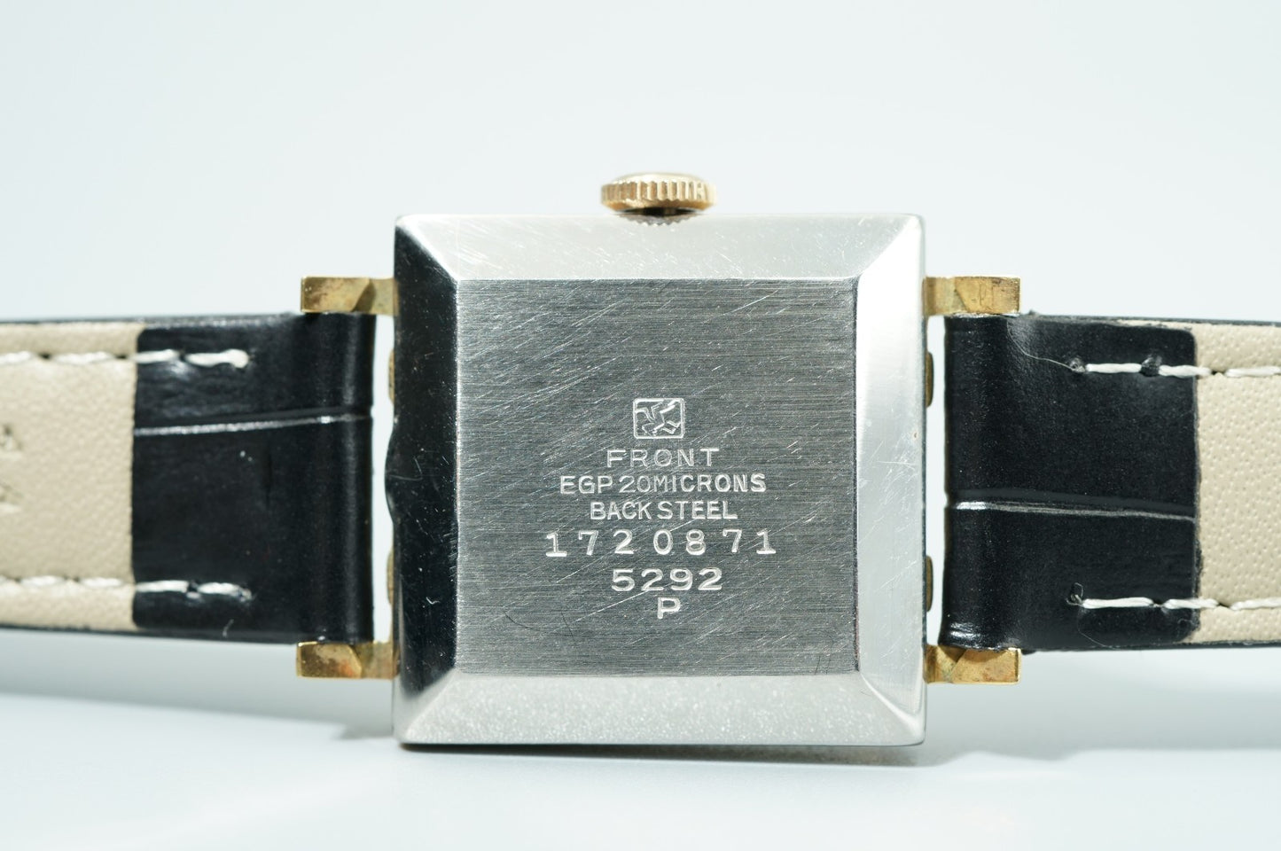 *Exc+5* Vintage SEIKO DIASHOCK 5292 Hand Wind Black Dial Square 22mm Women Watch