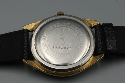 *Exc+4* Vintage SEIKO Skyliner 6222-8000 Hand Winding Gold Dial Date Mens Watch