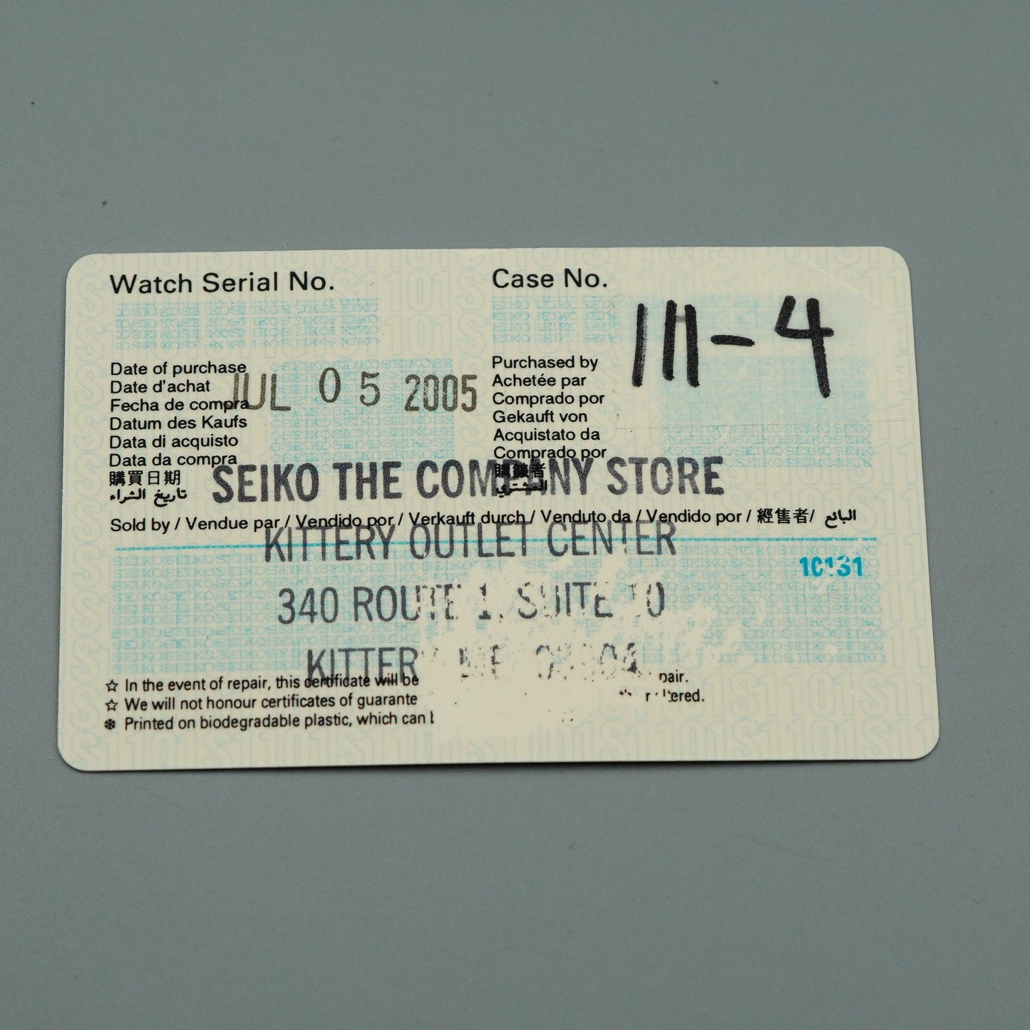 *MINT* Vintage 1994 SEIKO 7N43-6A09 Quartz Gray Dial Round 36mm Mens Watch