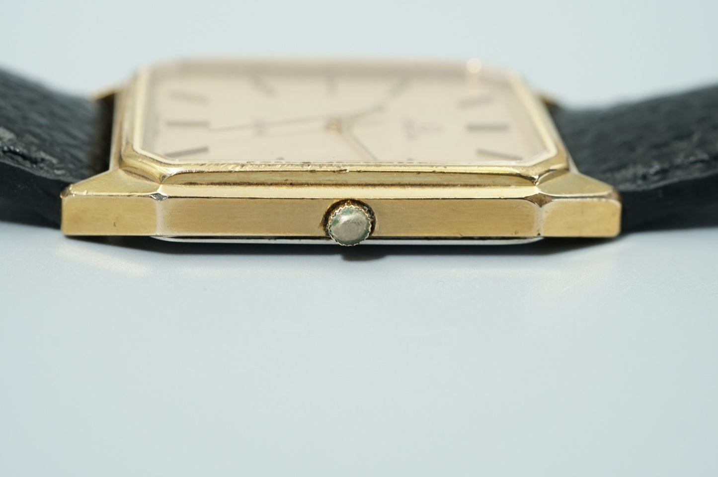 *Exc+4* Vintage 1982 OMEGA De Ville Cal.1417 Qz Gold Octagon 25mm Women Watch