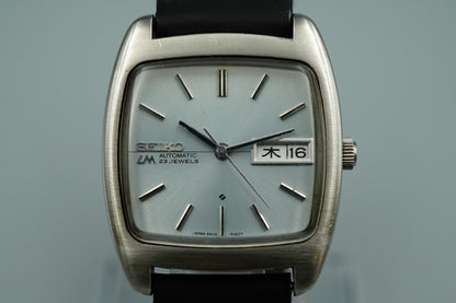 Exc+5 Vintage SEIKO LORD MATIC 5606-5040 Automatic Silver Square 33mm Mens Watch