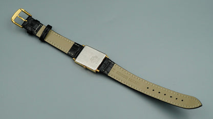 *Exc+5* Vintage 1995 SEIKO Chariot  2C21-5180 Qz Gold Rectangle 24mm Women Watch