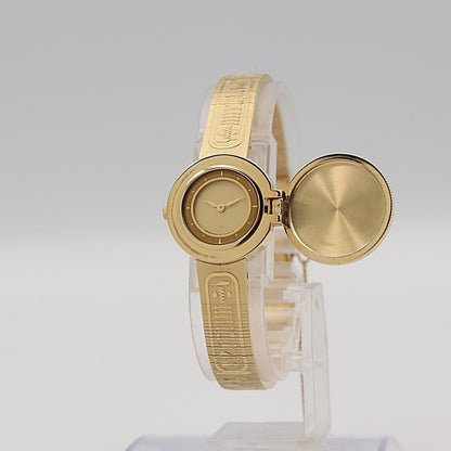 *N MINT* SEIKO Golden Nefertiti 1E20-0A20 Quartz Gold Dial 18mm Women Watch