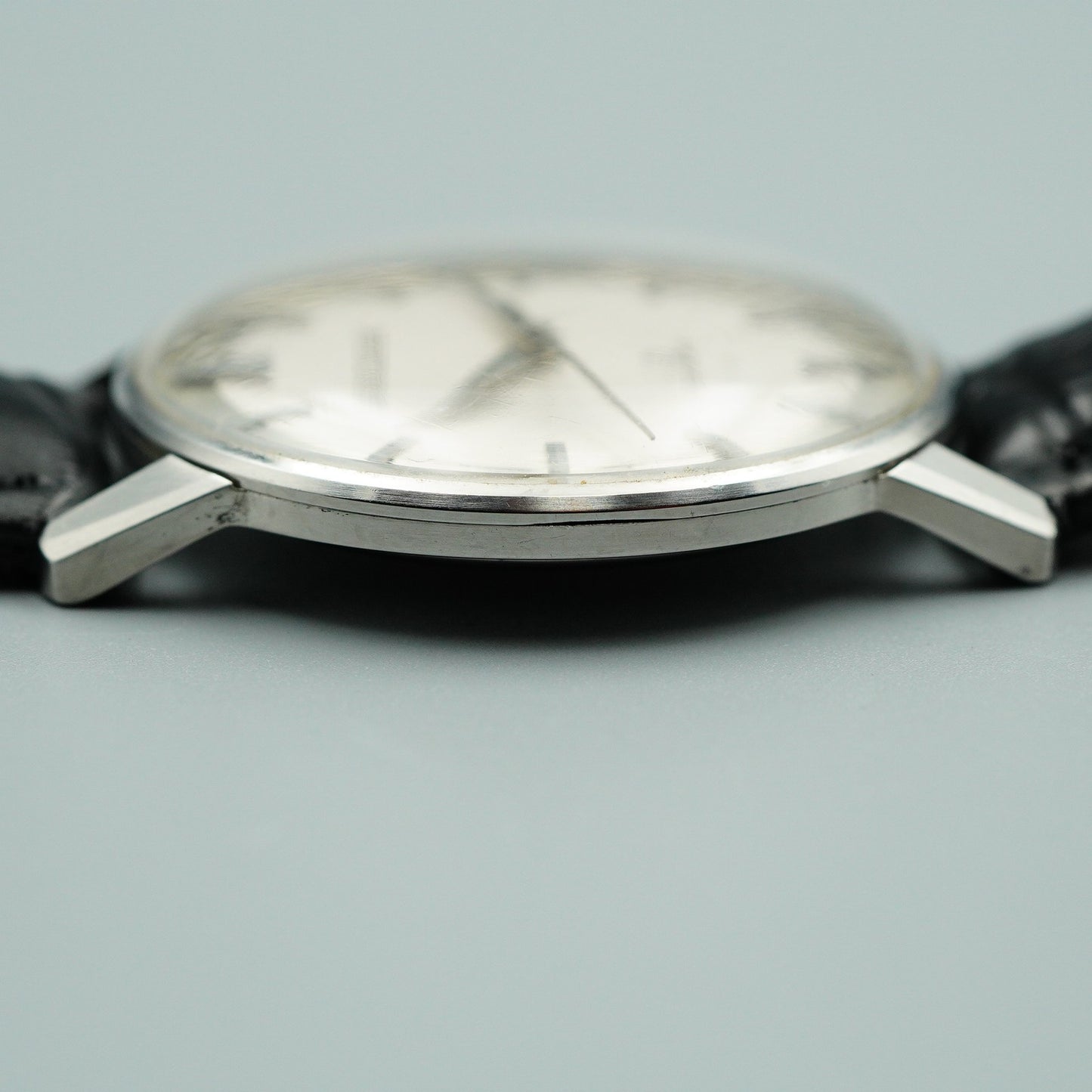 *Exc+5* Vintage SEIKO SKYINER J15006E Hand Winding White Round 36mm Mens Watch