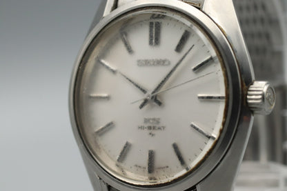 *Exc+5* Vintage SEIKO King Hi Beat KS 45-7001 Hand Winding White Dial Mens Watch