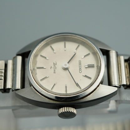 *NEAR MINT* Vintage SEIKO Belfina 17-0420 Hand Winding Silver 20 mm Women Watch