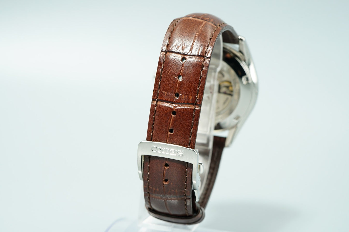 *TOP MINT* SEIKO 6R35-00E0 7771-5011 AT Green Dial Round 39mm Mens Watch