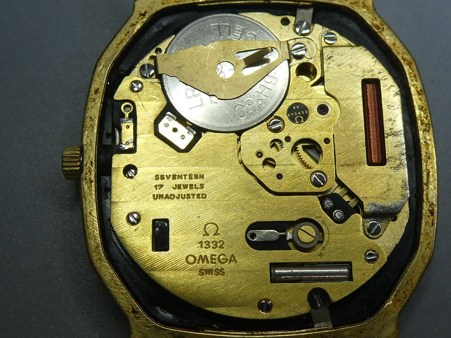 *Exc+4* Vintage 1970 OMEGA De Ville Cal.1332 Quartz Gold Octagon 31mm Mens Watch