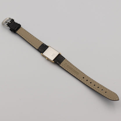 N MINT Vintage 1984 OMEGA De Ville Cal.1450 Qz White Rectangle 18mm Women Watch
