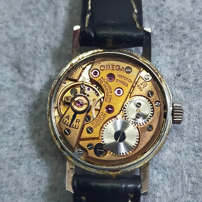 *NEAR MINT* Vintage OMEGA Geneve Cal.620 Hand Winding Silver Dial Women Watch