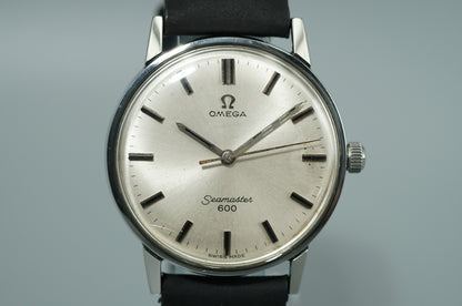 N MINT Vintage 1964 OMEGA Seamaster Cal.601 Hand Winding Silver 34mm Mens Watch