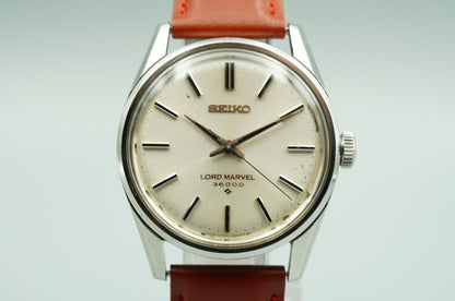 *Exc+5* Vintage 1968 SEIKO Lord marvel 5740-8000 Automa Silver 34mm Mens Watch