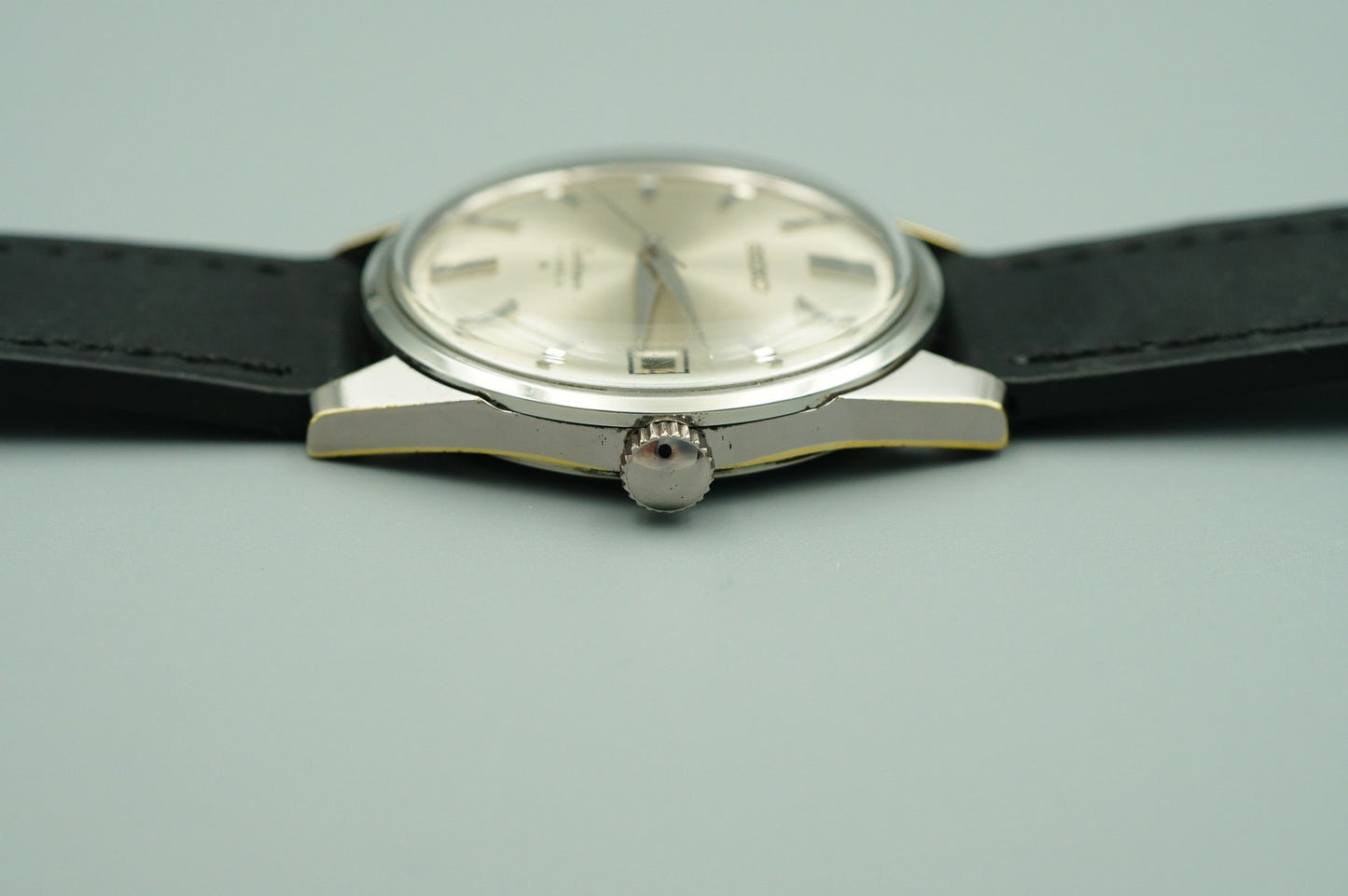 *MINT*Vintage 1977 SEIKO Sportsman 6602-9981 Hand Wind Silver 36mm Mens Watch