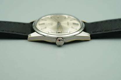 *MINT*Vintage 1977 SEIKO Sportsman 6602-9981 Hand Wind Silver 36mm Mens Watch