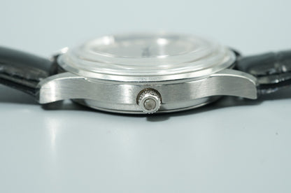 *NEAR MINT* Vintage 1975 OMEGA Seamaster Cal.1342 Quartz Silver 35mm Mens Watch