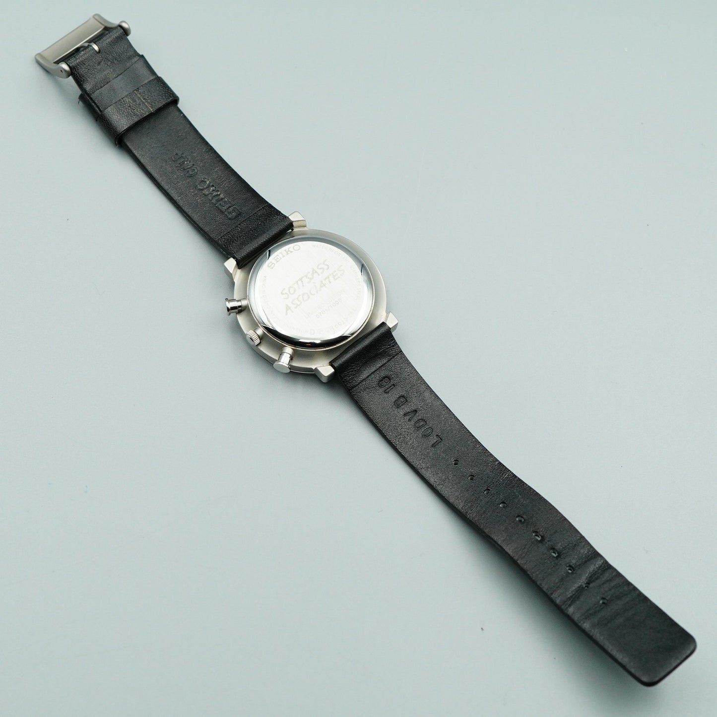 *MINT* Vintage SEIKO SPIRIT SOTTSASS 7T92-0TS0 Qz White Round 39mm Mens Watch