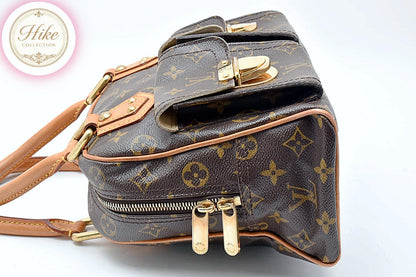 Louis Vuitton Manhattan PM Monogram Brown Handbag M40026 Authentic Condition *A*