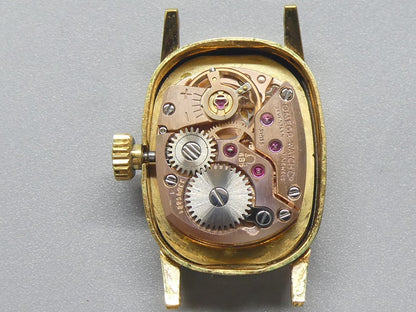 *N MINT* Vintage 1971 OMEGA Geneve Cal.485 Hand Wind Gold Oval 15mm Women Watch