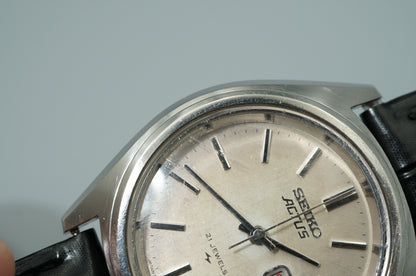 Work for Parts Vintage 1970s SEIKO ACTUS 7019-7430 Auto Silver 38mm Mens Watch