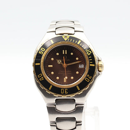 N MINT Vintage 1988 OMEGA Seamaster 200m Cal.1429 Qz Black Dial 28mm Mens Watch